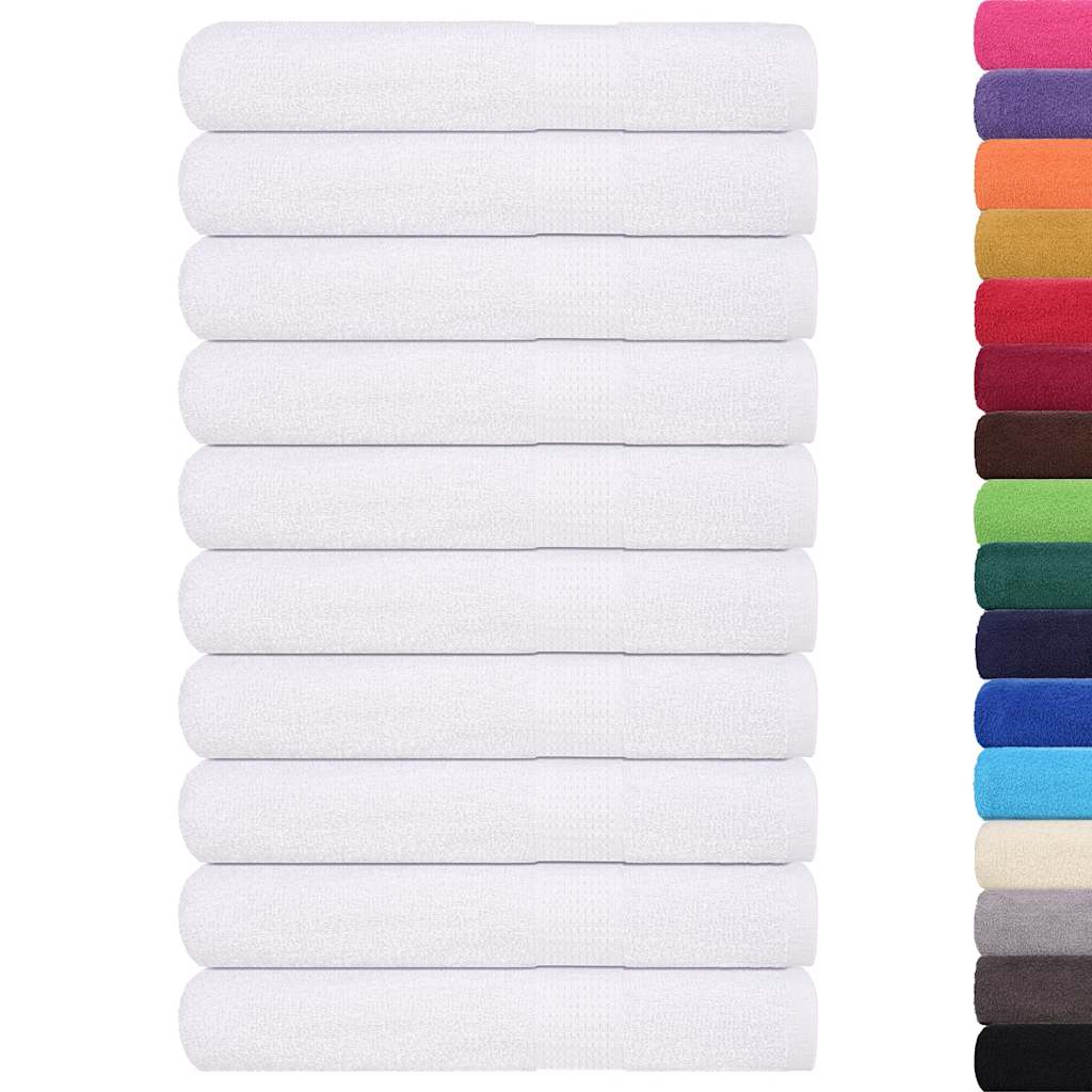 Asciugamani 25 pz Bianchi 100x200 cm 360 g/m² 100% Cotone - homemem39