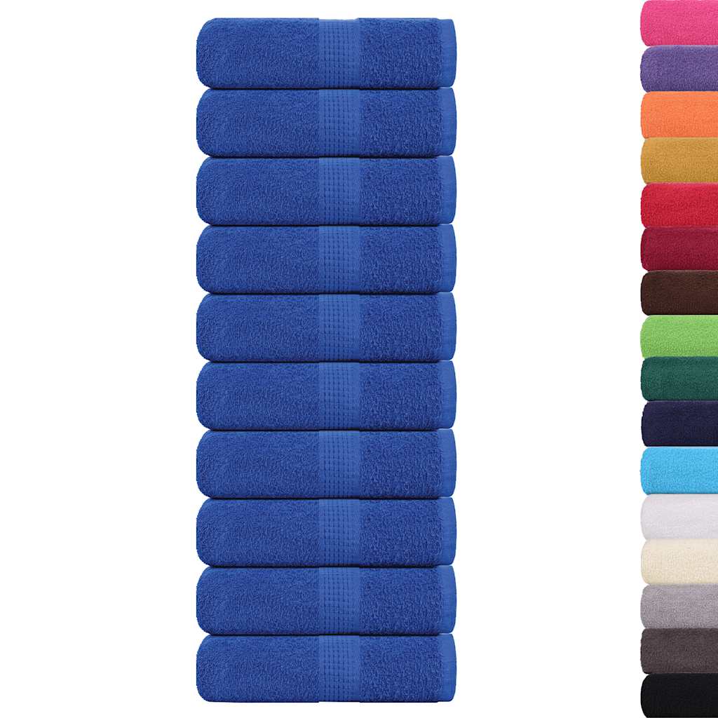 Asciugamani da bagno 10 pz FROGN Blu 30x30 cm 100% cotone - homemem39