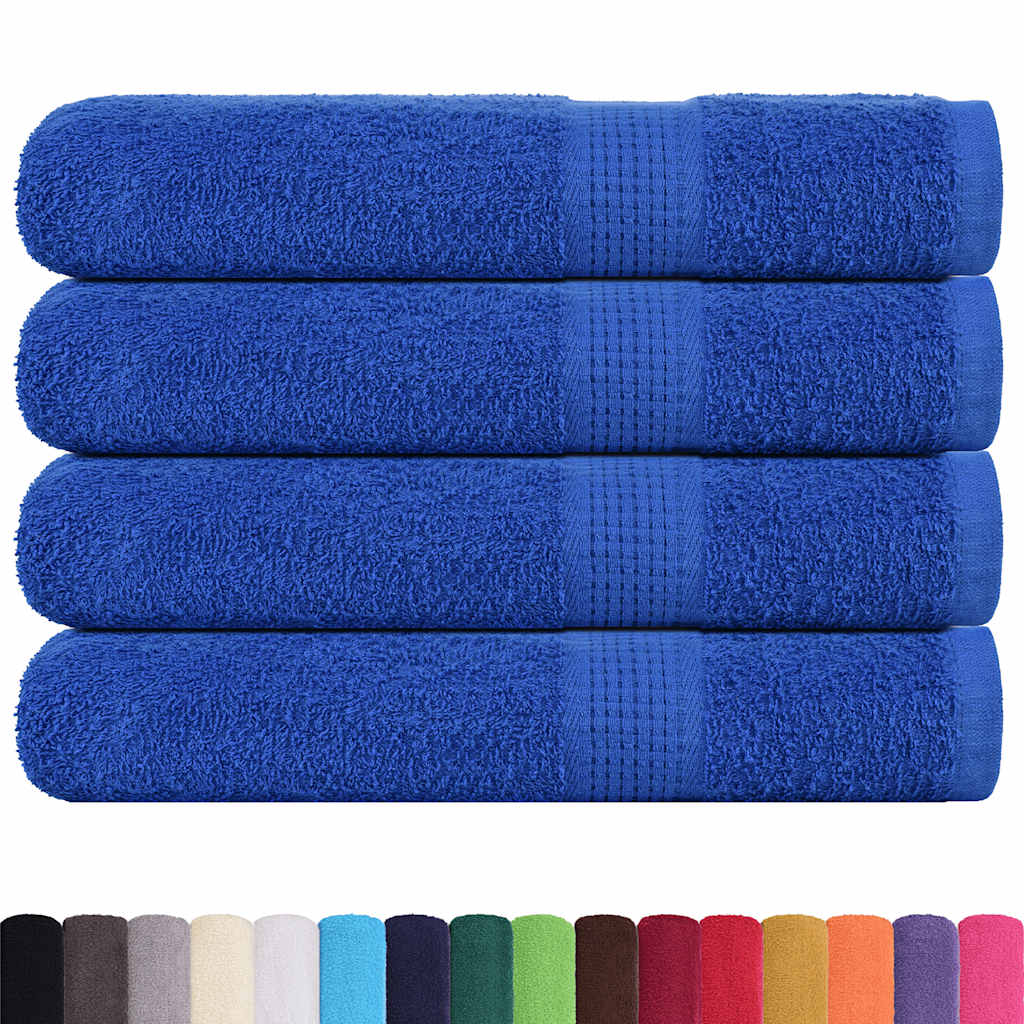 Asciugamani per Sauna 4 pz Blu 80x200cm 360g/m² 100% Cotone - homemem39