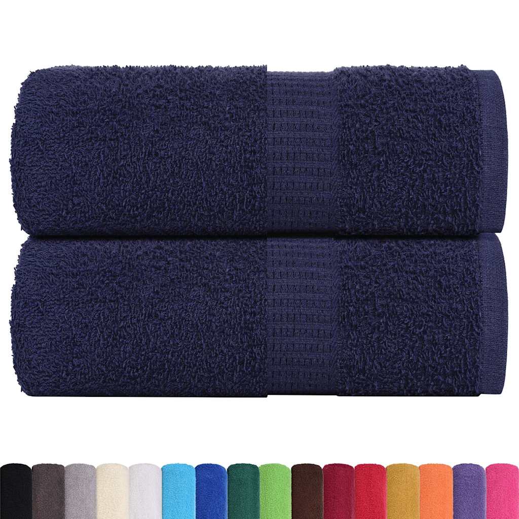 Asciugamani da bagno 2 pz FROGN Blu navy 30x30 cm 100% cotone - homemem39
