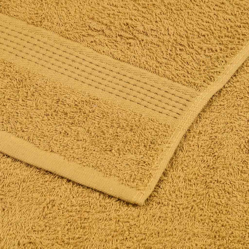 Asciugamani da bagno 10 pz FROGN Oro 30x30 cm 100% Cotone - homemem39
