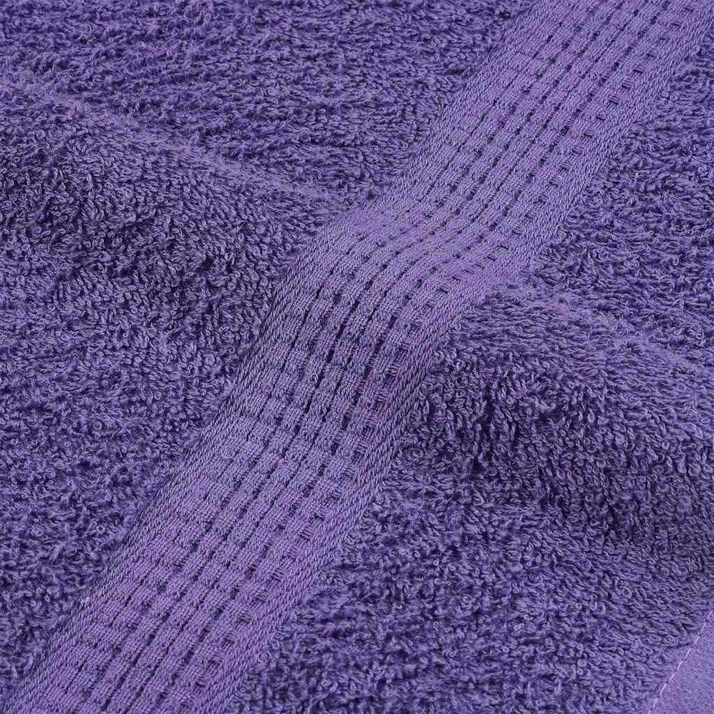 Asciugamani Doccia 2 pz Viola 70x140 cm 360 g/m² 100% Cotone