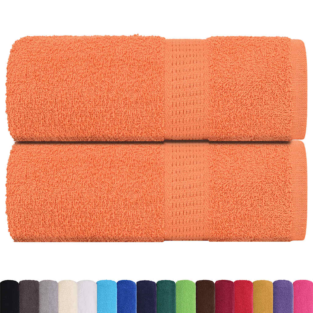 Asciugamani da bagno 2 pz FROGN Arancione 30x30 cm 100% Cotone - homemem39