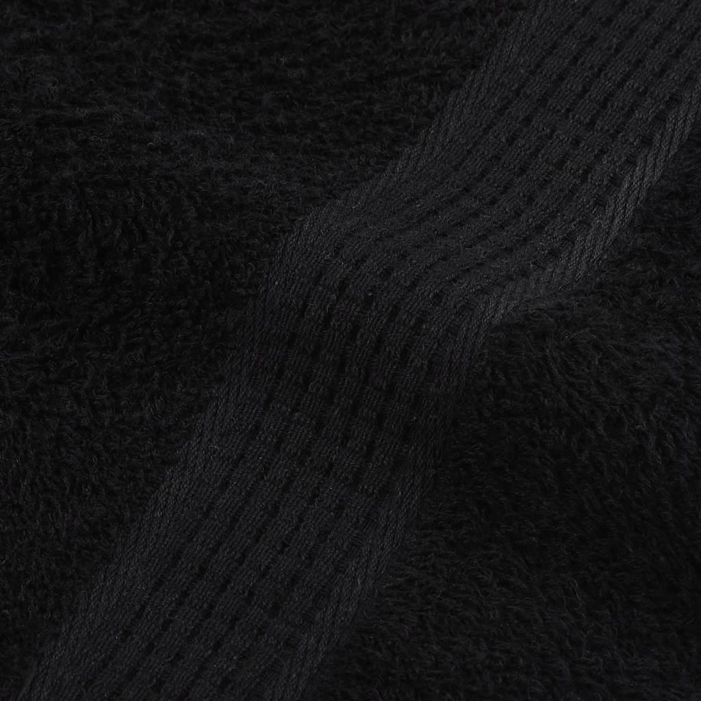 Asciugamani FROGN 10 pz Nero 50x100 cm 360 g/m² | homemem39