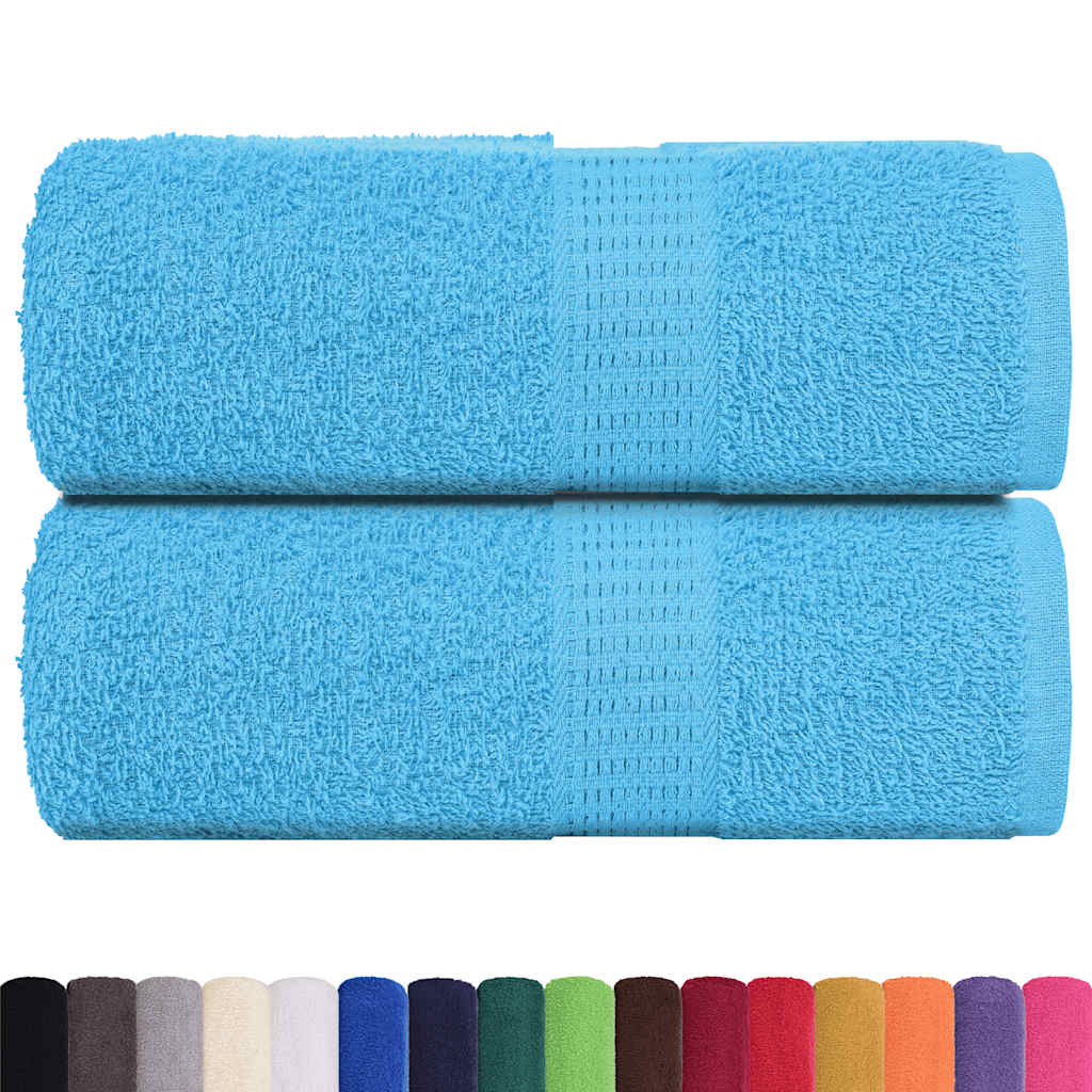 Asciugamani da bagno 2 pz FROGN Turchese 30x30 cm 100% cotone