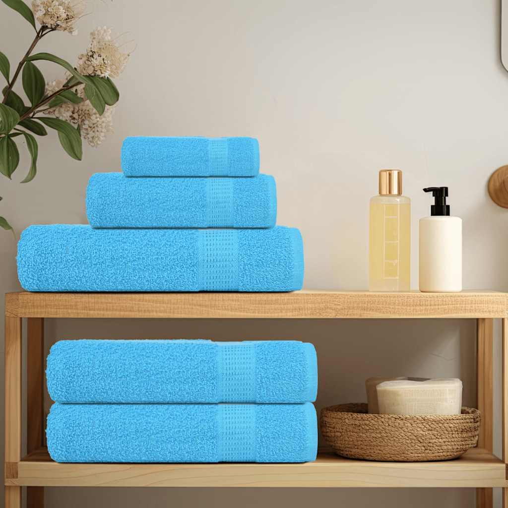 Asciugamani da bagno 2 pz FROGN Turchese 30x30 cm 100% cotone