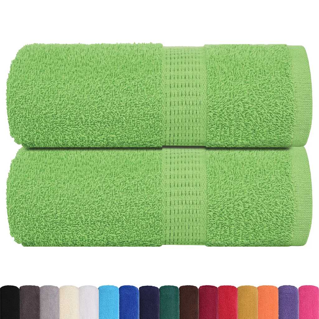 Asciugamani da bagno 2 pz FROGN Verde mela 30x30 cm 100% cotone - homemem39