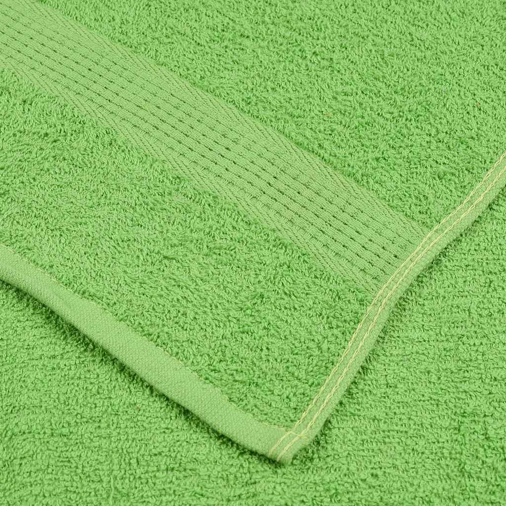 Asciugamani per Sauna 10 pz Verde Mela 80x200cm 360 g/m² Cotone - homemem39