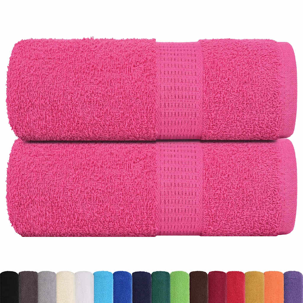 Asciugamani da bagno 2 pz FROGN Rosa 30x30 cm 100% Cotone - homemem39