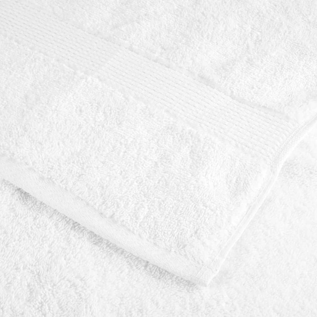 Asciugamani Ospiti SOLUND 2 pz Bianchi 30x50 cm 600gsm - homemem39
