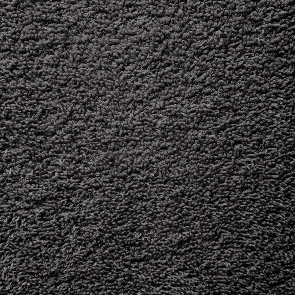 Asciugamani Premium SOLUND 10 pz Antracite 30x30 cm 600 g/m² - homemem39