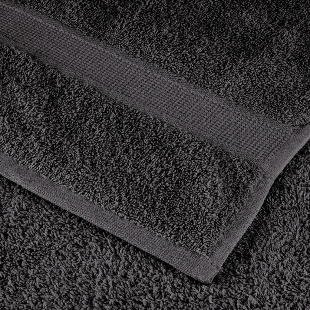 Asciugamani Premium SOLUND 50 pz Antracite 30x30 cm 600 g/m² - homemem39