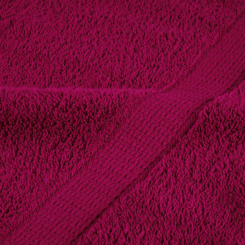 Asciugamani Premium SOLUND 2 pz Bordeaux 100x200 cm 600 g/m² | homemem39