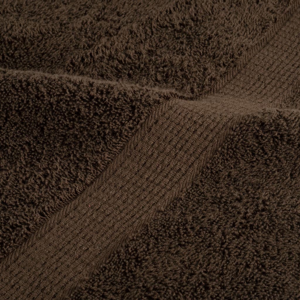 Asciugamani per sauna Premium SOLUND 10 pz Marrone 80x200 cm 600 g/m²