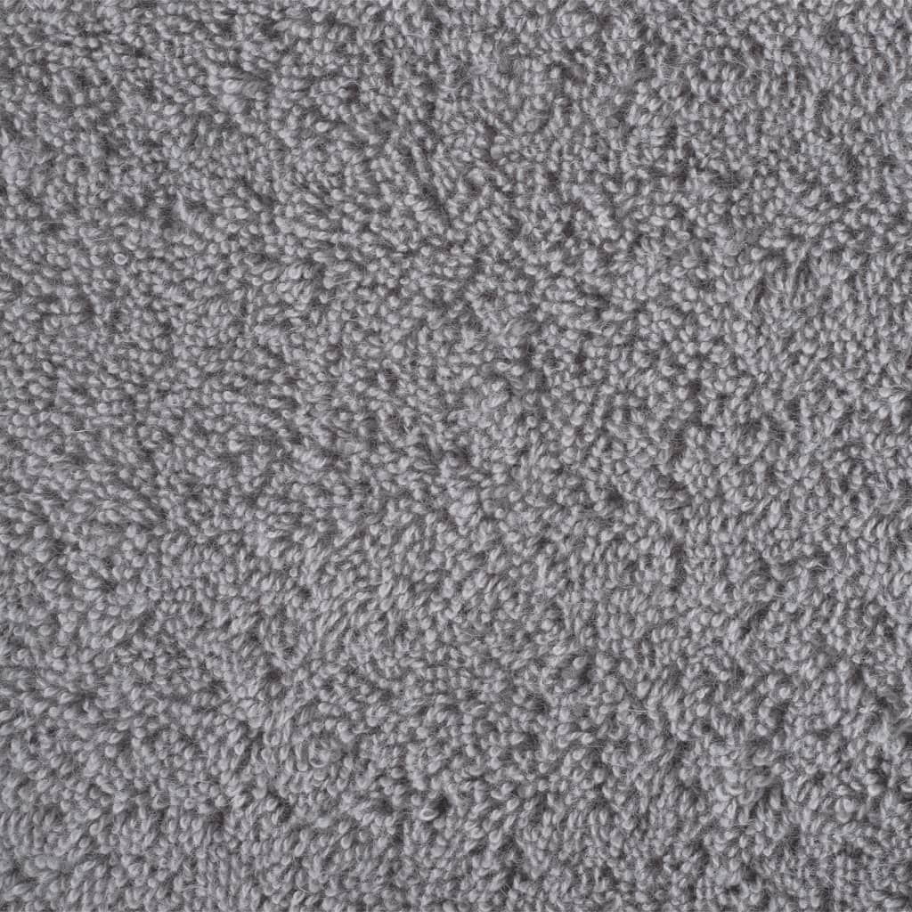 Asciugamani da Doccia SOLUND 10 pz Grigi 70x140 cm 600gsm - homemem39