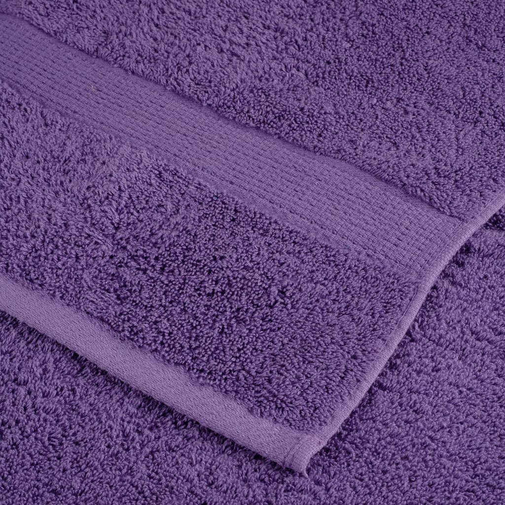Asciugamani per Ospiti SOLUND 10 pz Viola 30x50cm 600 g/m² - homemem39