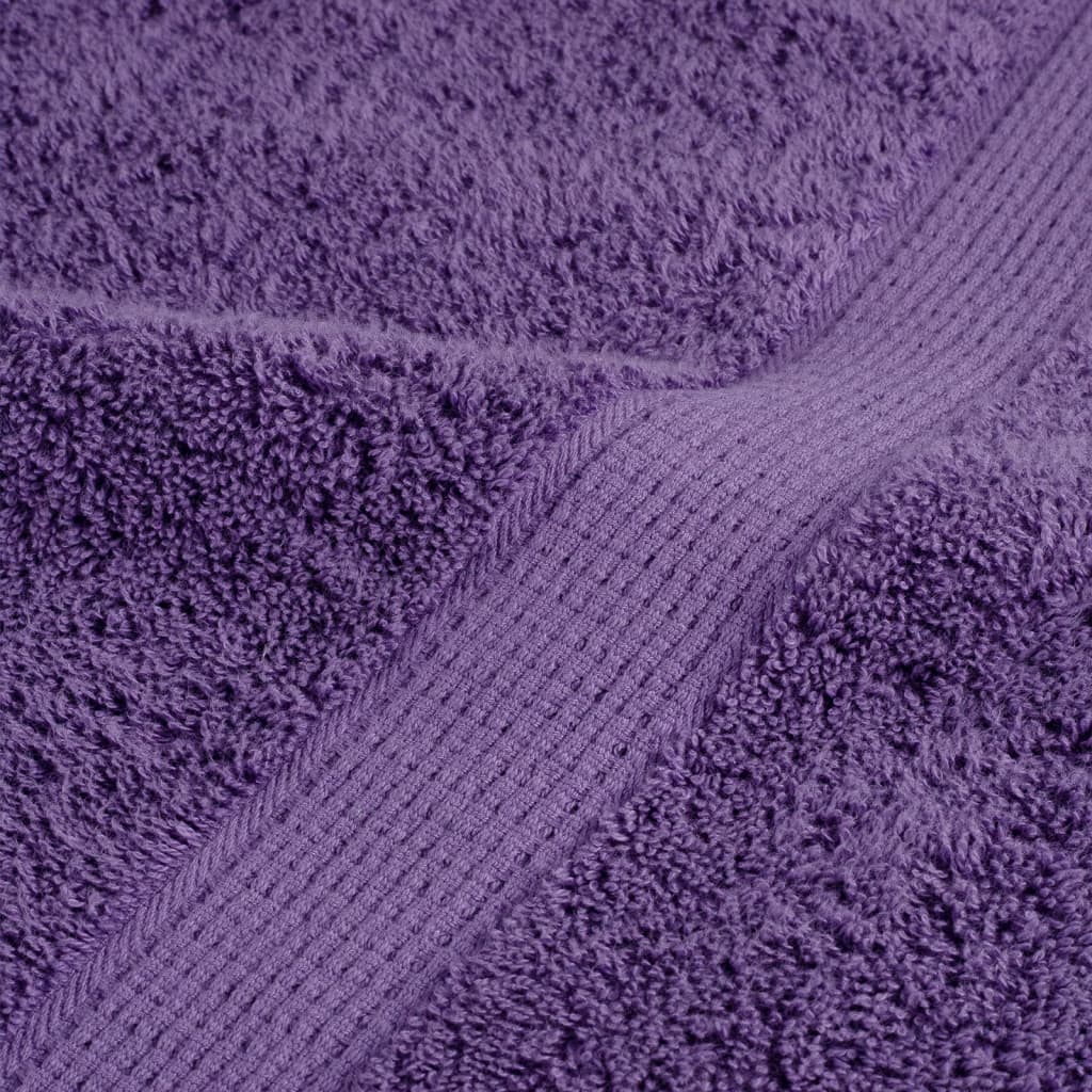 Asciugamani da bagno Premium SOLUND 4pz Viola 100x150cm 600g/m²