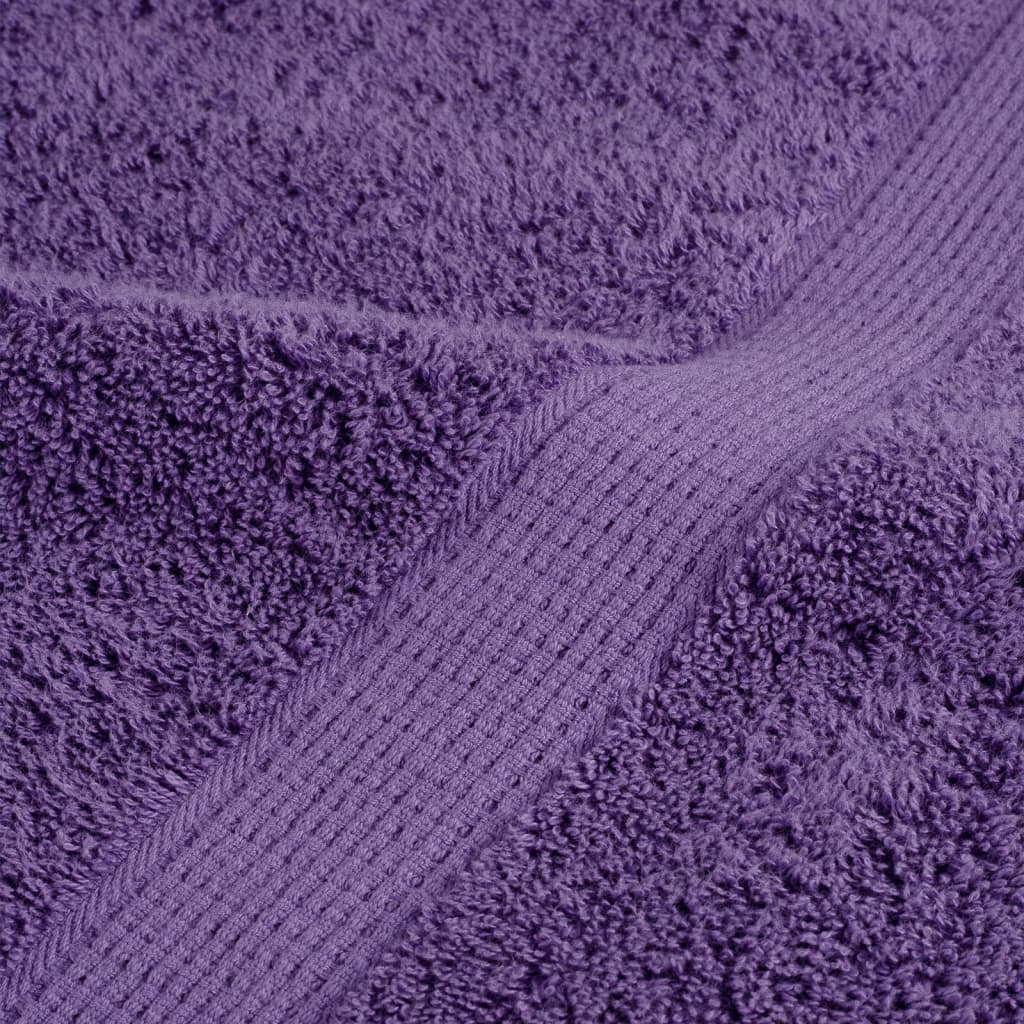 Asciugamani da bagno Premium SOLUND 10 pz Viola 100x150 cm 600 g/m² | homemem39