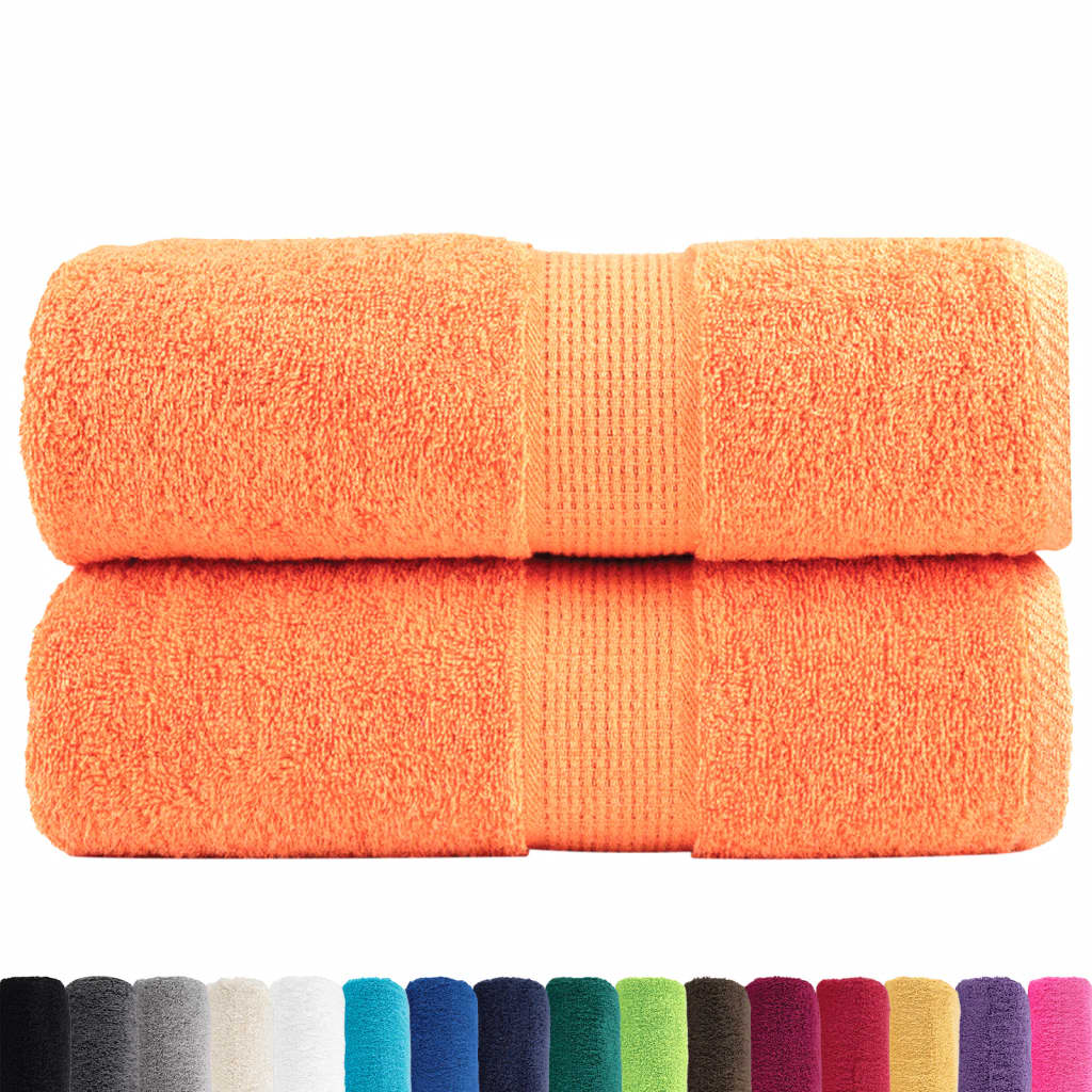 Asciugamani Ospiti SOLUND 2 pz Arancioni 30x50 cm 600 g/m² - homemem39