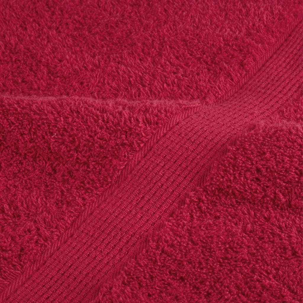 Asciugamani da bagno Premium SOLUND 10 pz Rosso 100x150 cm 600 g/m² | homemem39
