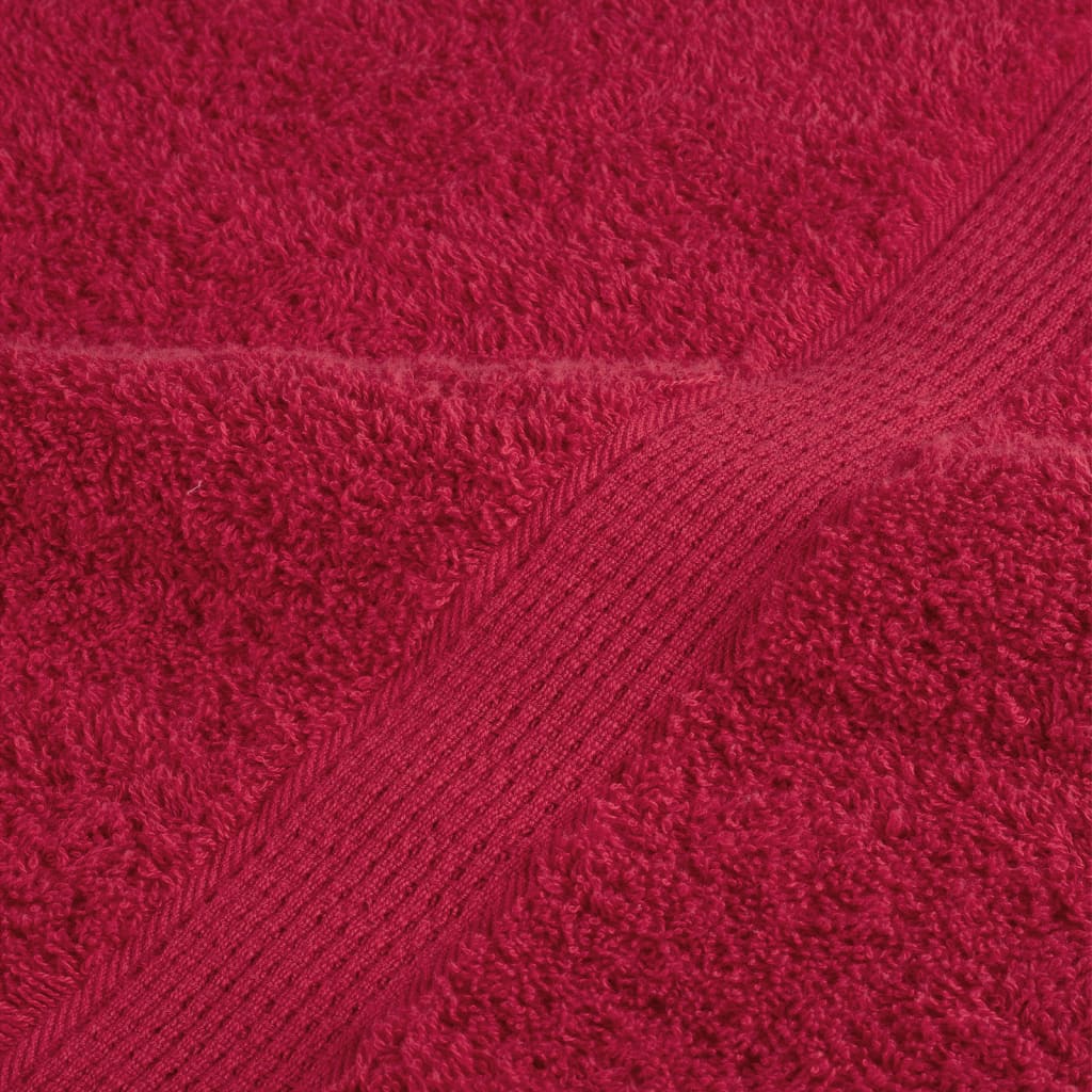 Asciugamani Premium SOLUND 4 pz Rossi 100x200 cm 600 g/m² | homemem39