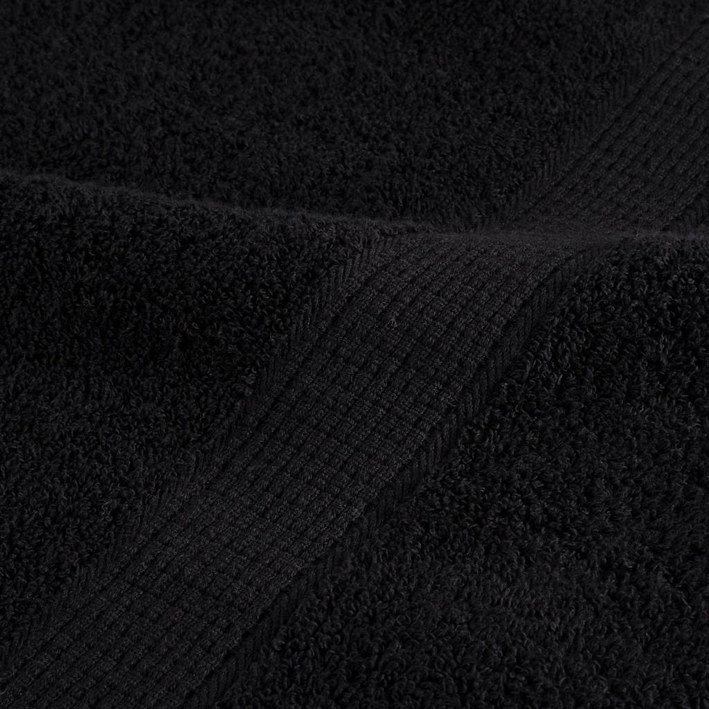 Asciugamani SOLUND 2 pz Neri 100x200 cm 600 g/m² | homemem39