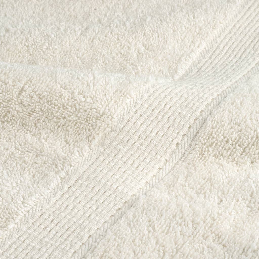 Asciugamani per Sauna SOLUND 2 pz Crema 80x200 cm 600 g/m² | homemem39