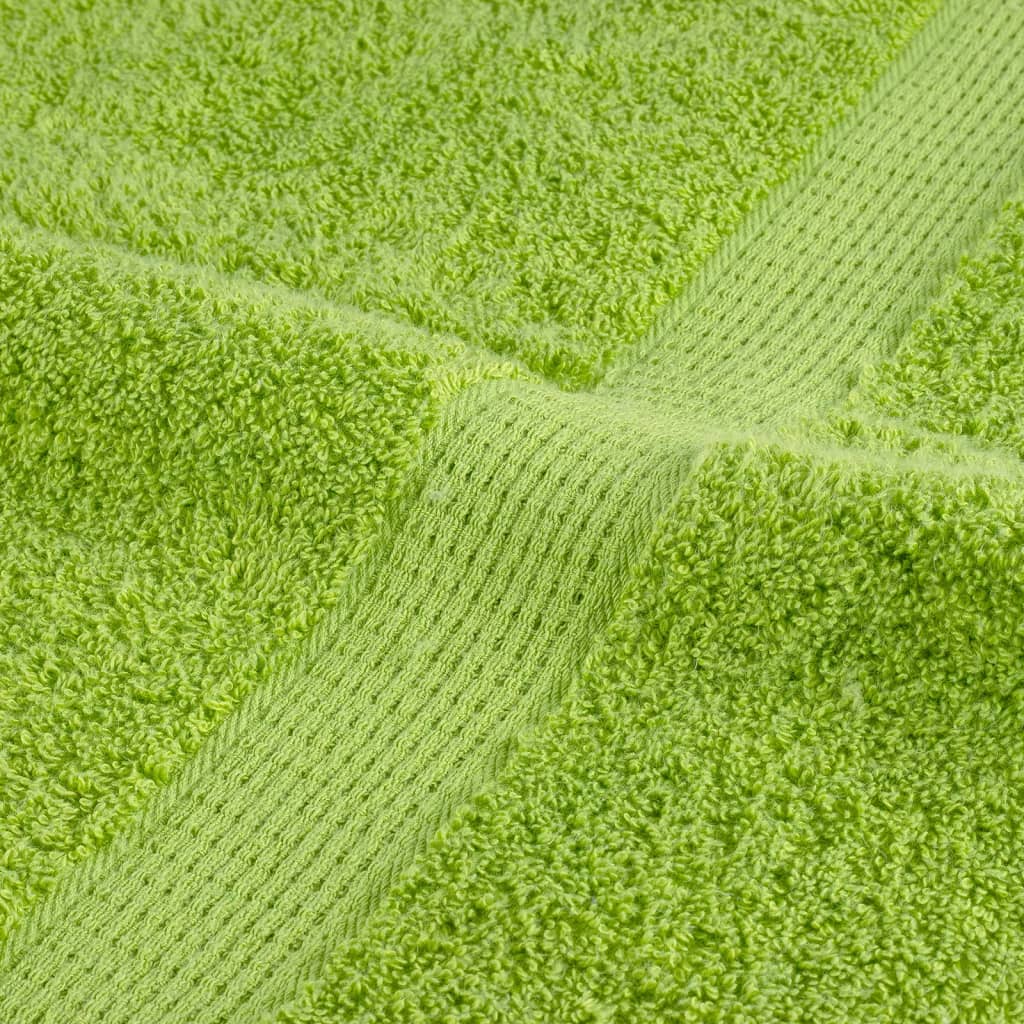 Asciugamani da bagno Premium SOLUND 10 pz Verde mela 100x150 cm 600 g/m² | homemem39