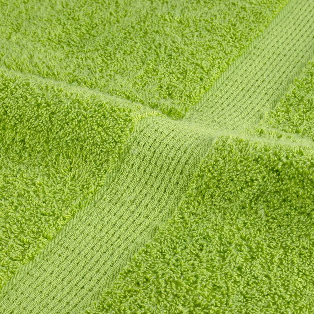 Asciugamani Premium SOLUND 10pz Verdi 100x200 cm 600 g/m² | homemem39