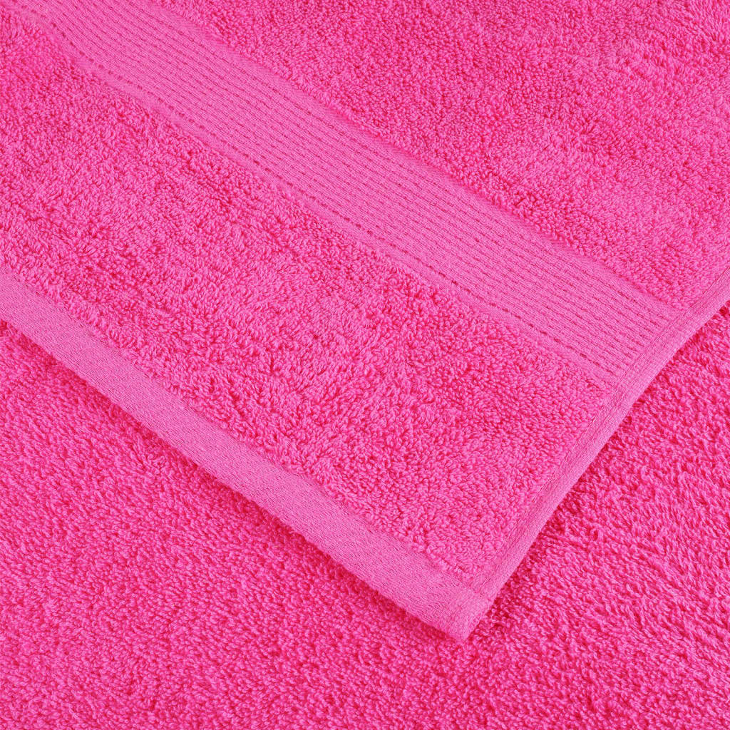 Asciugamani da Doccia SOLUND 2 pz Rosa 70x140 cm 600g/m² | homemem39