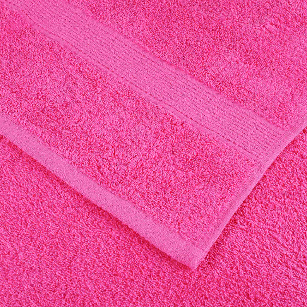 Asciugamani Premium SOLUND 2 pz Rosa 100x200 cm 600 g/m² | homemem39