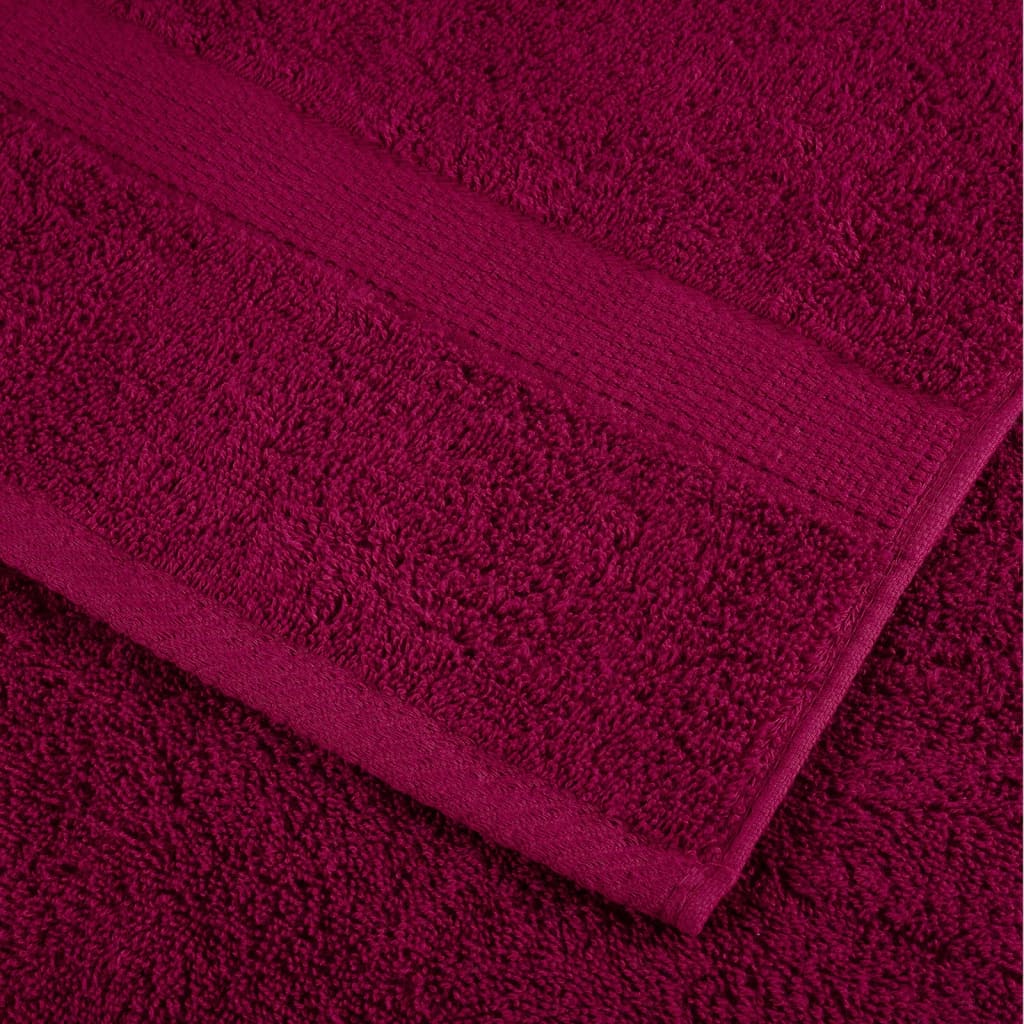 Set ASciugamani SOLUND 8 pz Bordeaux 600 gsm - homemem39
