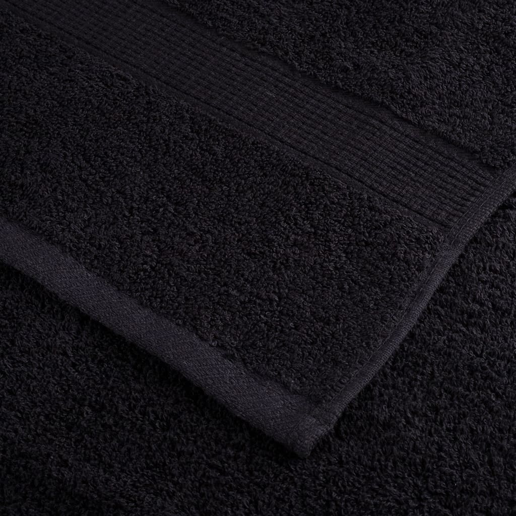 Set ASciugamani SOLUND 8 pz Neri 600 gsm - homemem39
