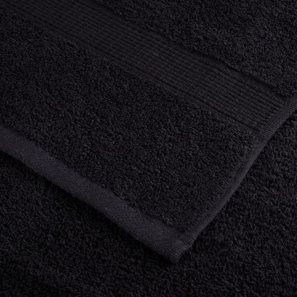 Set ASciugamani SOLUND 6 pz Neri 600 gsm - homemem39