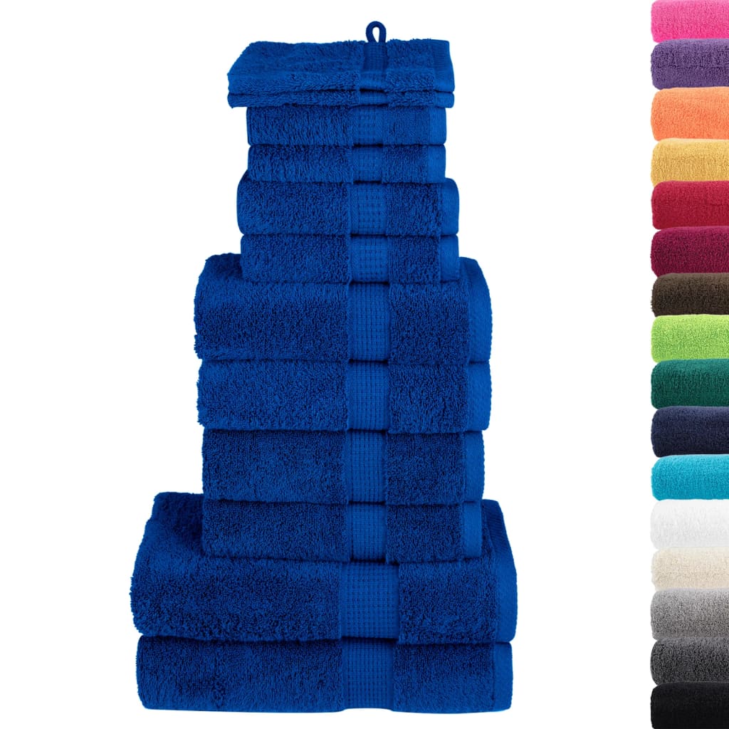 Set ASciugamani SOLUND 12 pz Blu 600 gsm - homemem39
