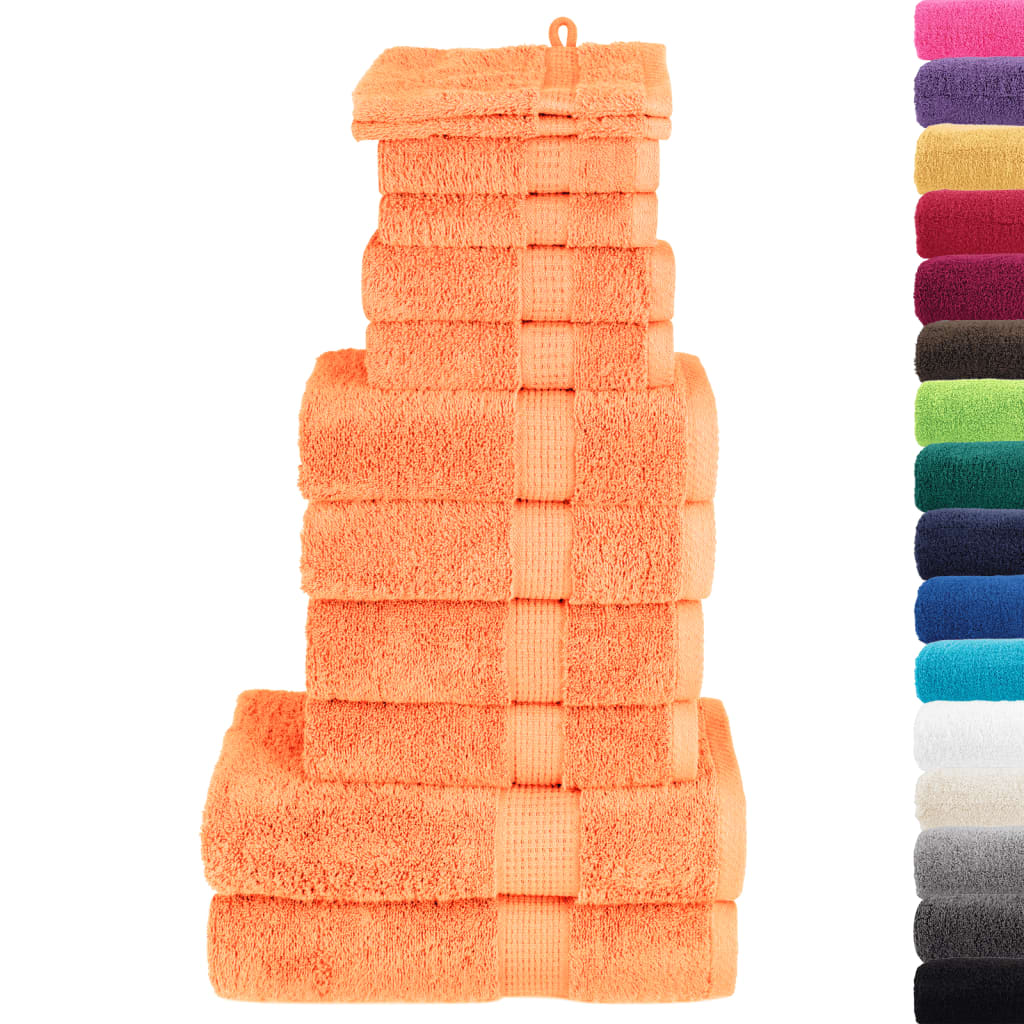 Set ASciugamani SOLUND 12 pz Arancioni 600 gsm - homemem39