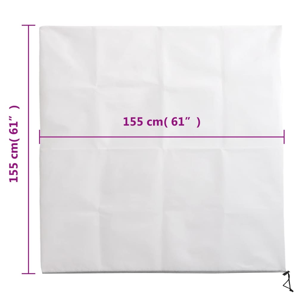 Coperture con Cerniera per Piante 2pz 70 g/m² 1,55x1,55 m | homemem39