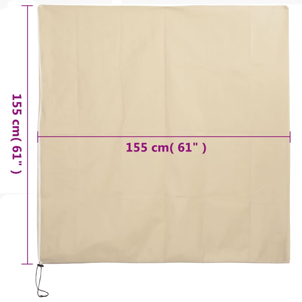 Coperture con Cerniera per Piante 2pz 70 g/m² 1,55x1,55 m | homemem39