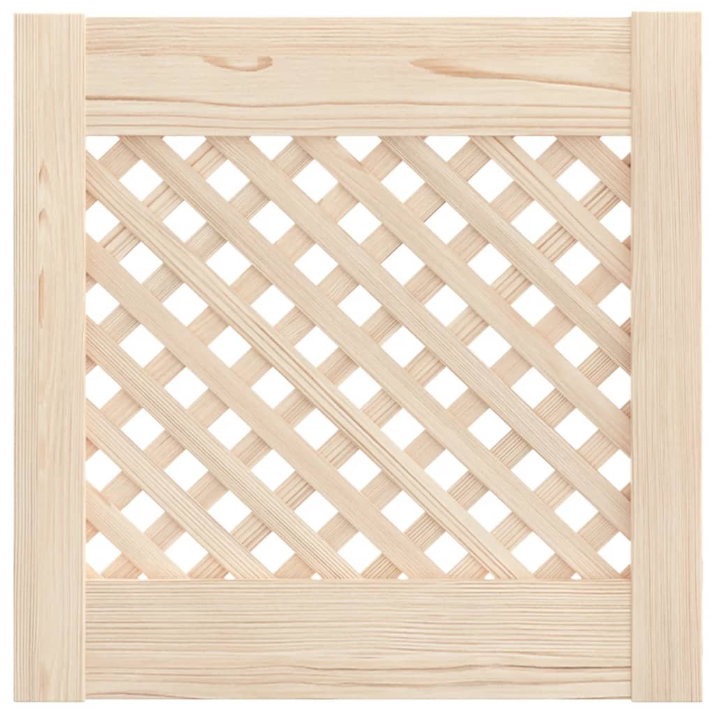 Ante con Design a Reticolo 2 pz 39,5x39,5 cm in Legno di Pino - homemem39
