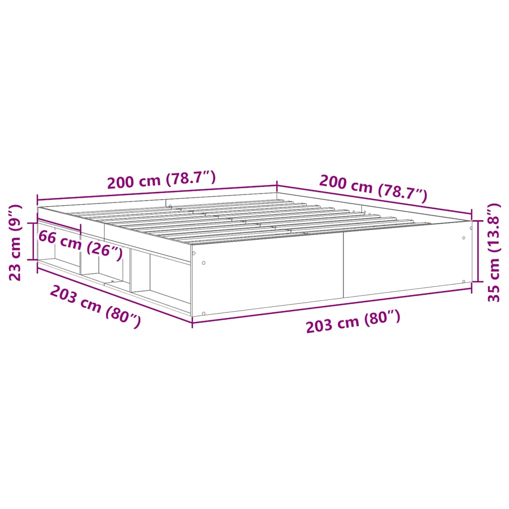 Giroletto Rovere Sonoma 200x200 cm | homemem39