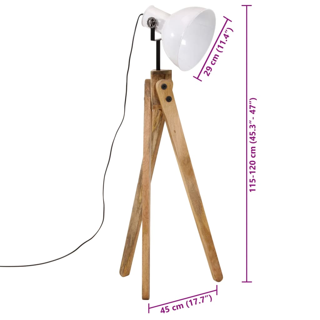 Lampada da Terra 25 W Bianca 45x45x120 cm E27