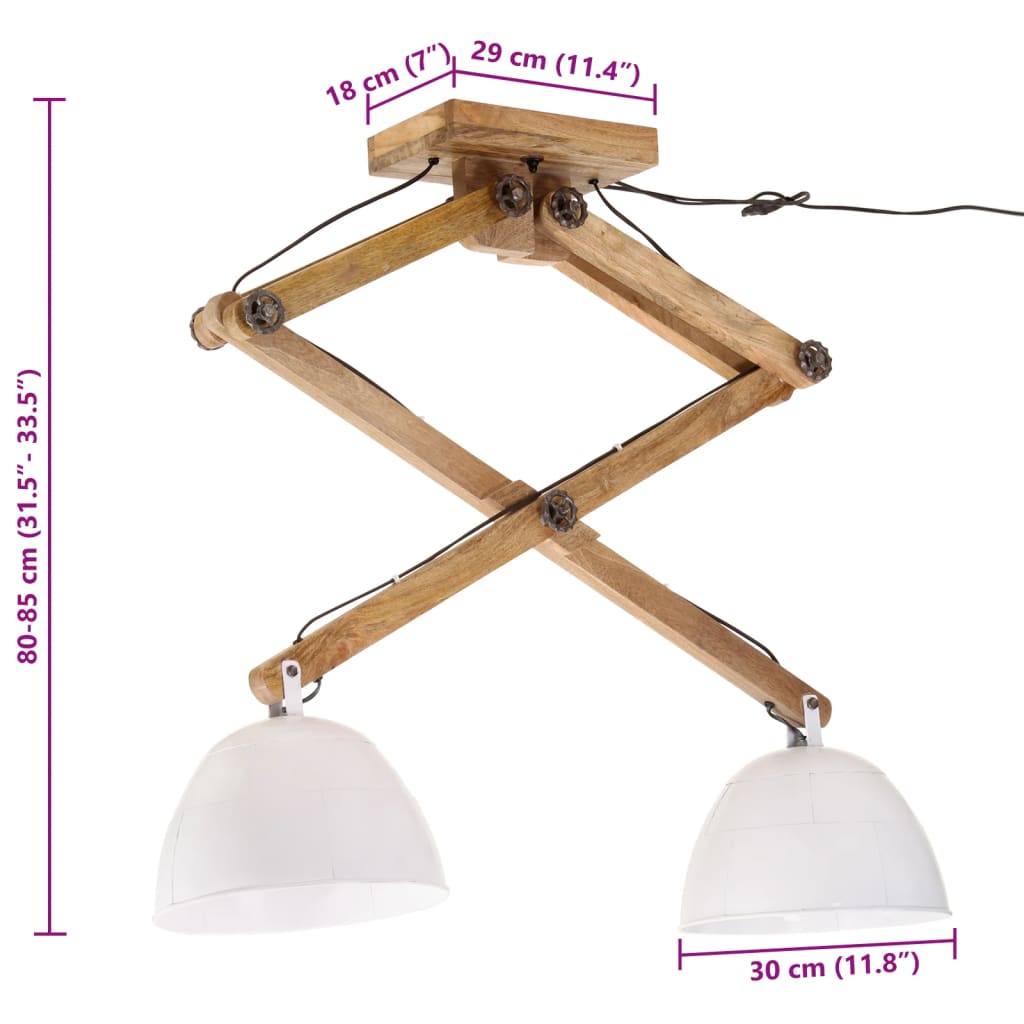 Lampada da Soffitto 25 W Bianca 29x18x85 cm E27 | homemem39