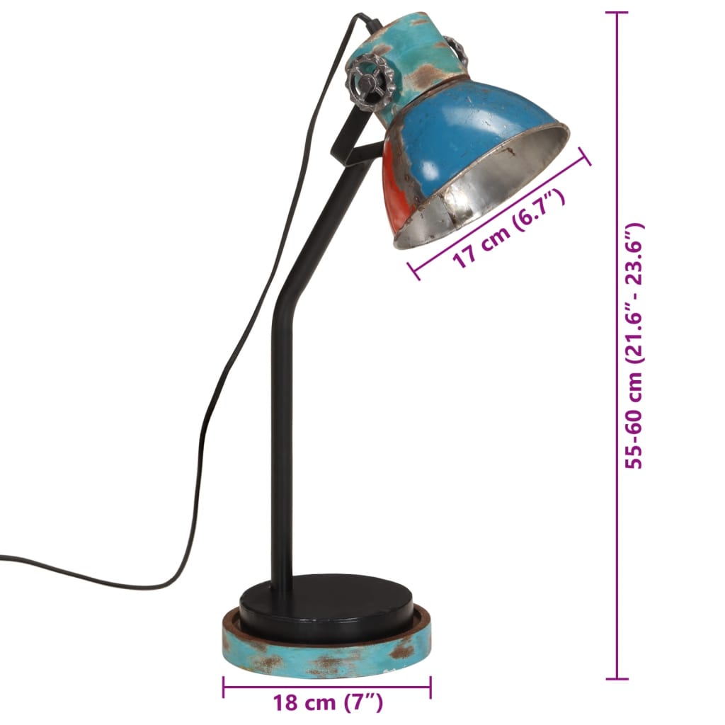 Lampada da Scrivania 25 W Multicolore 18x18x60 cm E27 | homemem39