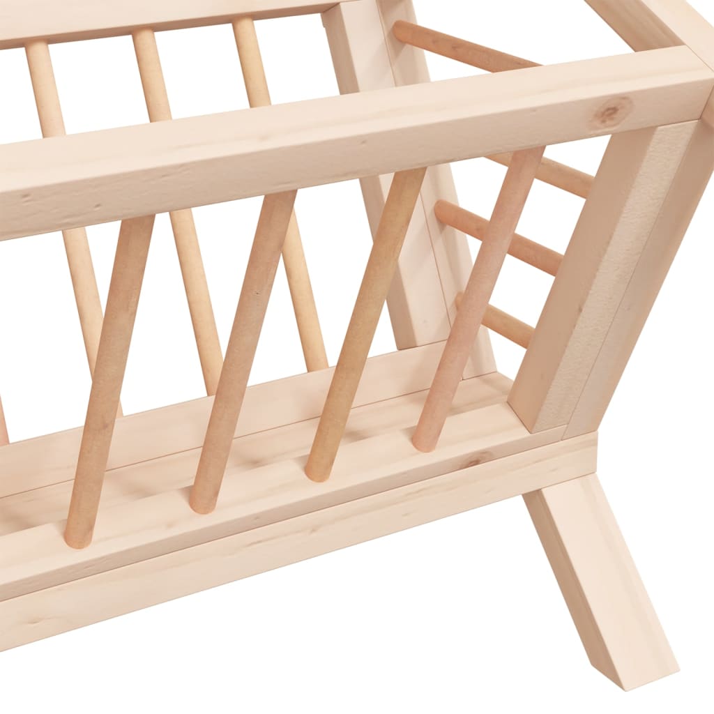 Mangiatoia per Conigli 44x33x33 cm in Legno Massello di Abete - homemem39