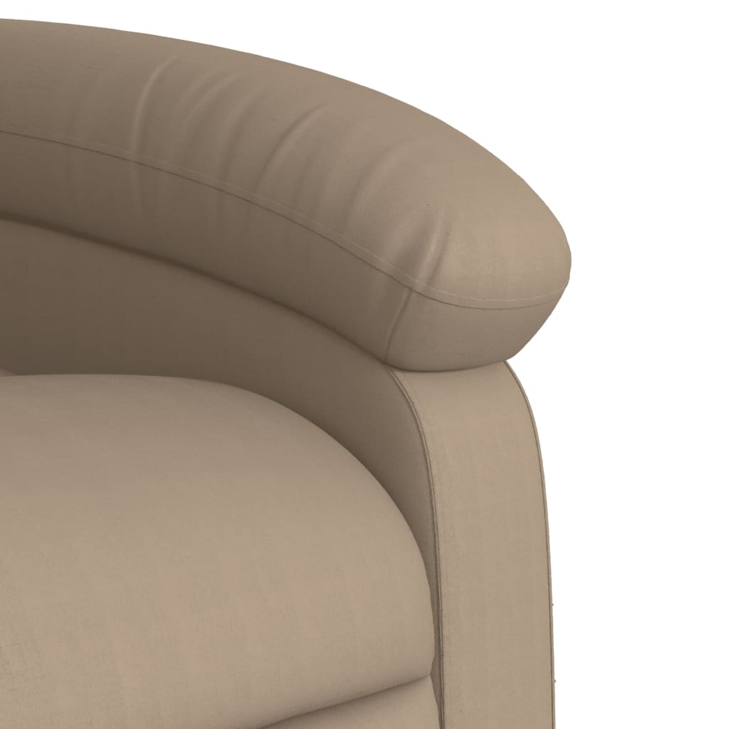 Poltrona Reclinabile Massaggio Elettrica Cappuccino Similpelle | homemem39