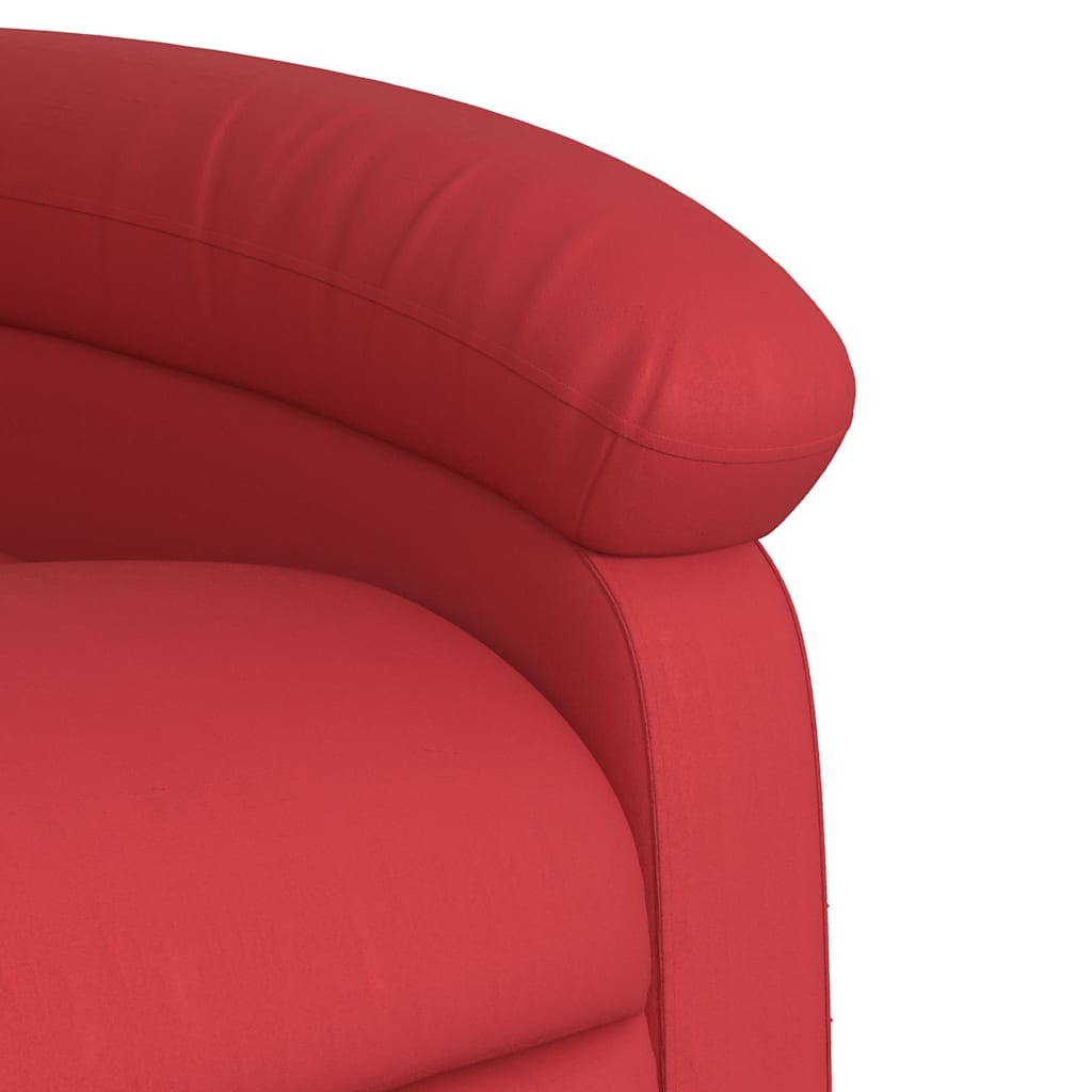 Poltrona Alzapersona Reclinabile Rosso in Similpelle | homemem39