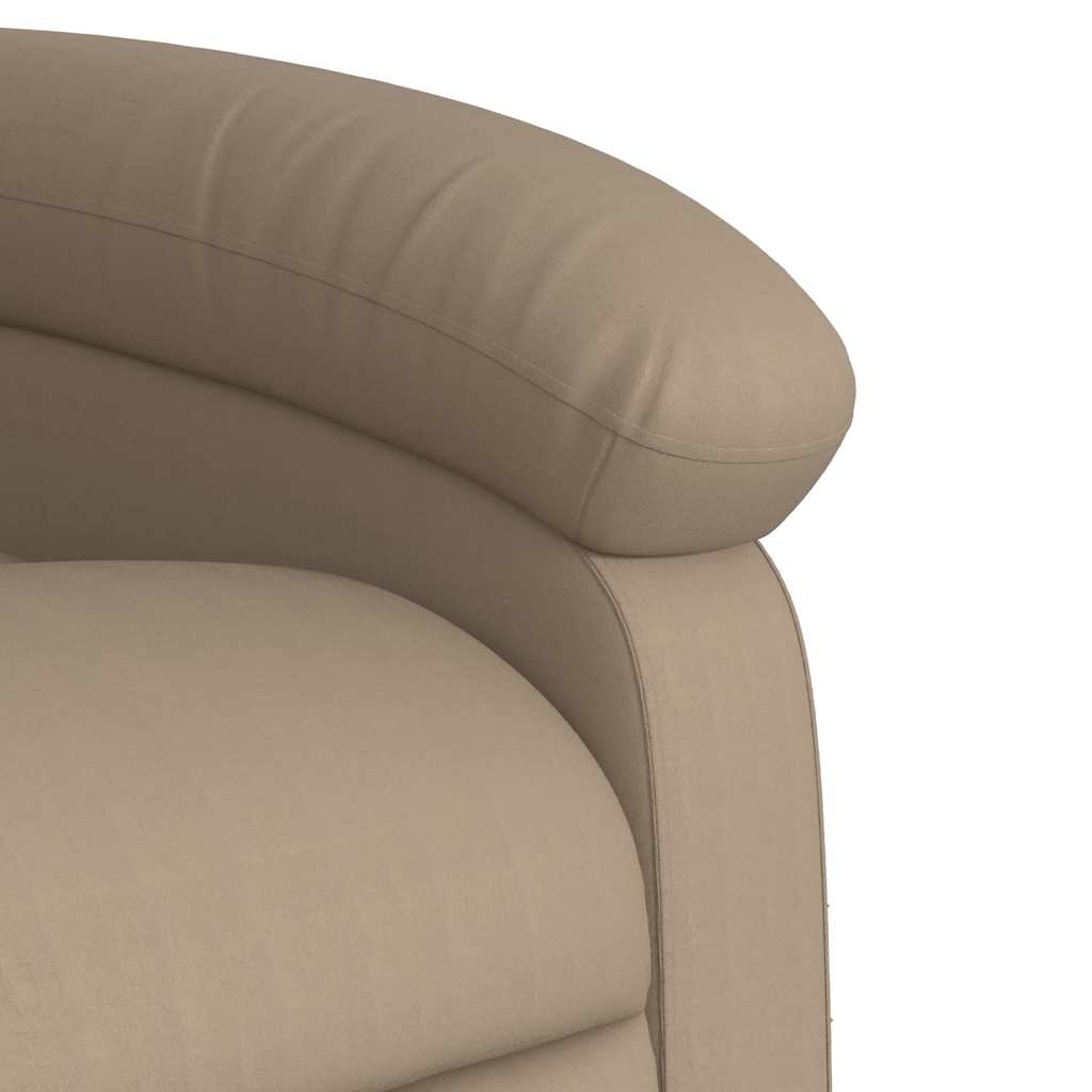 Poltrona Alzapersona Massaggio Elettrica Cappuccino Similpelle | homemem39