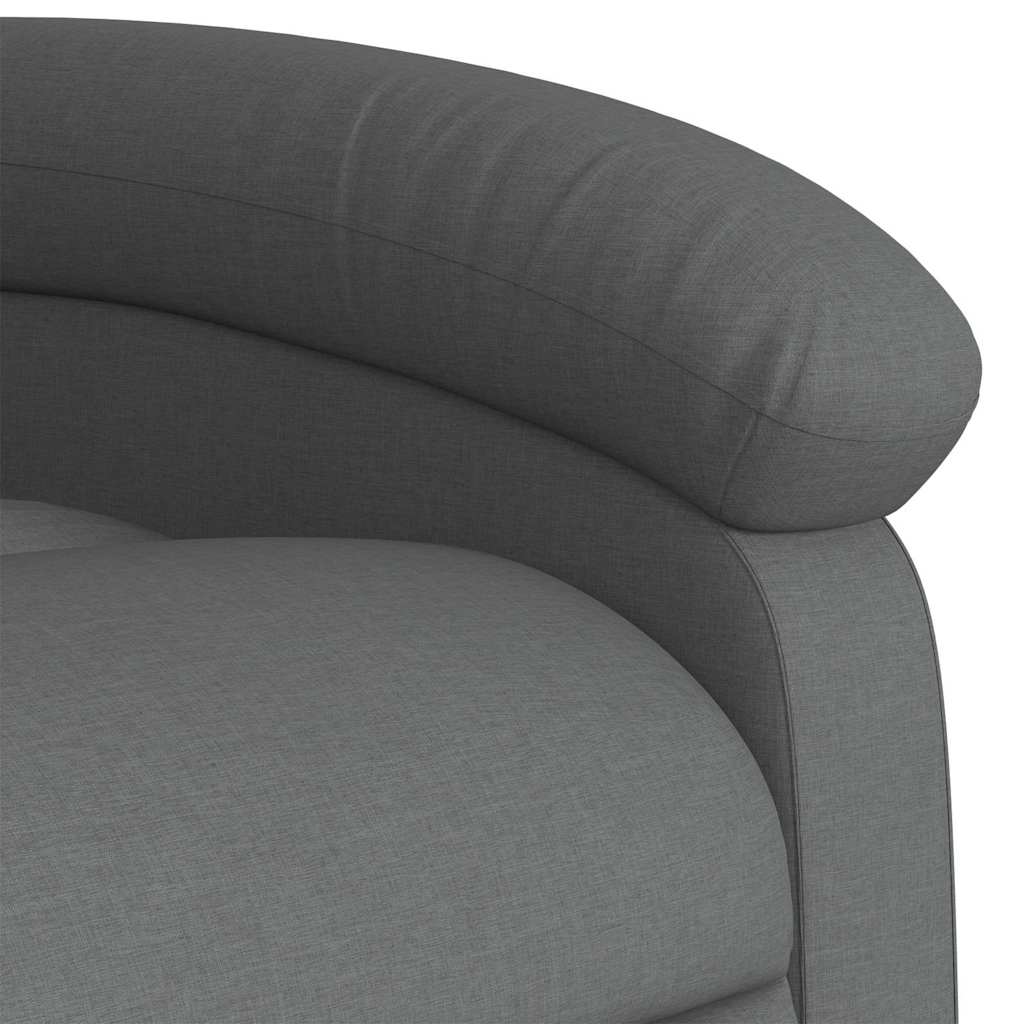 Poltrona Alzapersona Reclinabile Elettrica Grigio Scuro Tessuto | homemem39