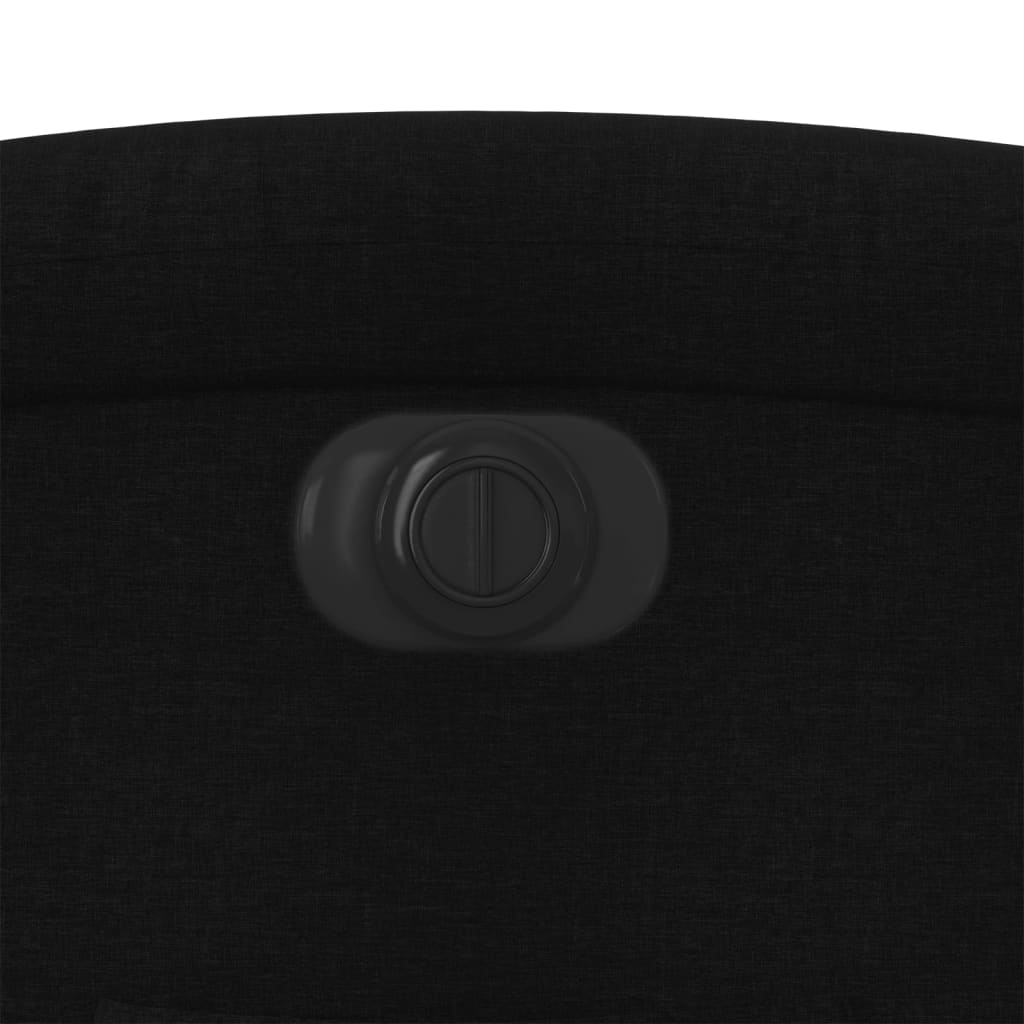 Poltrona Alzapersona Reclinabile Elettrica Nera in Tessuto - homemem39