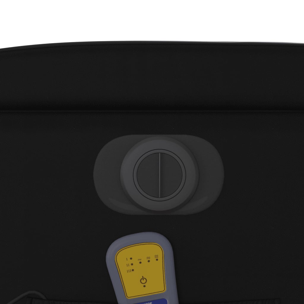 Poltrona Massaggiante Reclinabile Elettrica Nera in Similpelle - homemem39